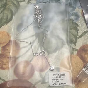 Elegant Silver Infinity Necklace